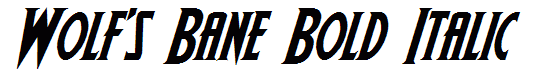 Wolf's Bane Bold Italic