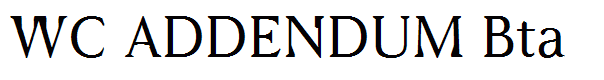 WC ADDENDUM Bta