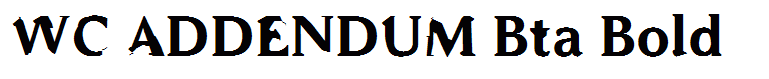 WC ADDENDUM Bta Bold