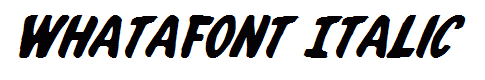 Whatafont Italic