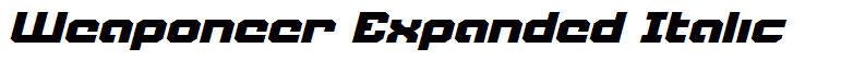 Weaponeer Expanded Italic