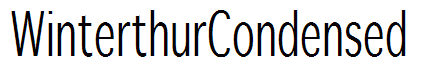 WinterthurCondensed