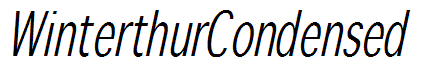 WinterthurCondensed