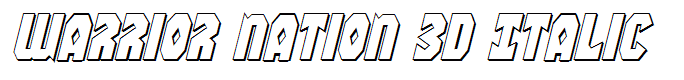 Warrior Nation 3D Italic