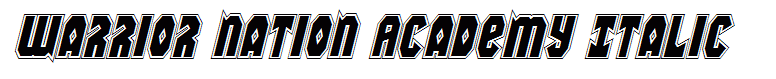 Warrior Nation Academy Italic