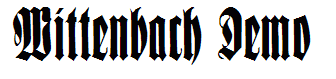 Wittenbach Demo