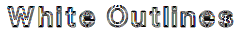 White Outlines