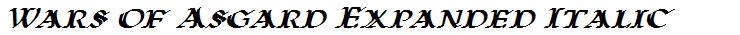 Wars of Asgard Expanded Italic