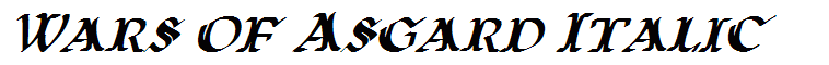 Wars of Asgard Italic
