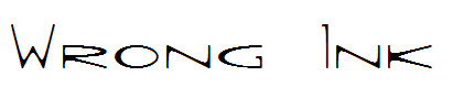 Wrong Ink