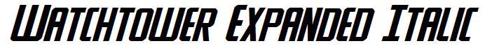 Watchtower Expanded Italic