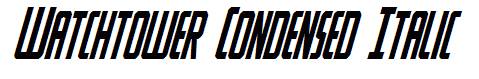 Watchtower Condensed Italic
