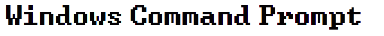 Windows Command Prompt