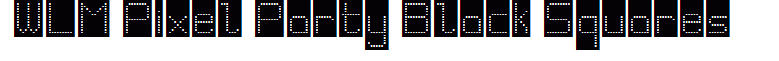 WLM Pixel Party Black Squares