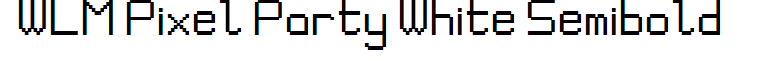 WLM Pixel Party White Semibold