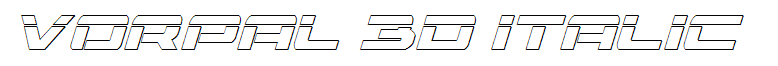 Vorpal 3D Italic