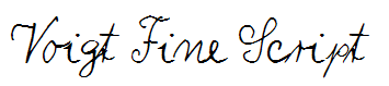 Voigt Fine Script