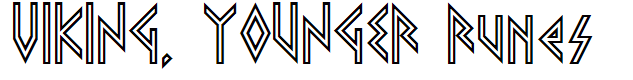 VIKING, YOUNGER Runes