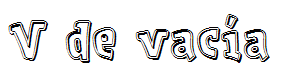 V de vacía