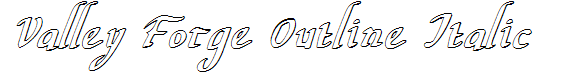 Valley Forge Outline Italic
