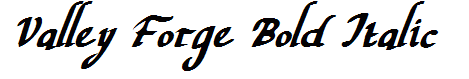 Valley Forge Bold Italic