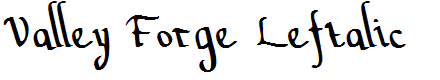 Valley Forge Leftalic