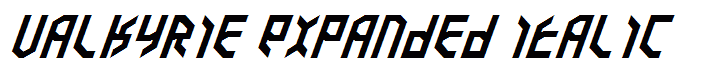 Valkyrie Expanded Italic