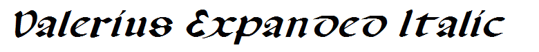 Valerius Expanded Italic