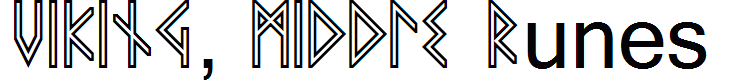 VIKING, MIDDLE Runes