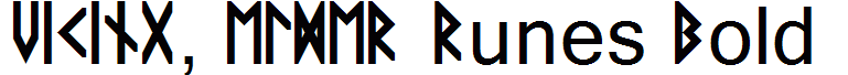 VIKING, ELDER Runes Bold