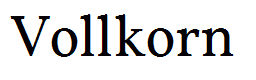 Vollkorn