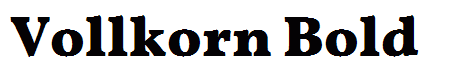 Vollkorn Bold