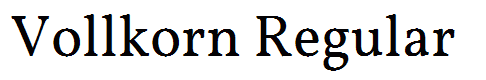 Vollkorn Regular