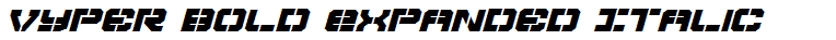 Vyper Bold Expanded Italic