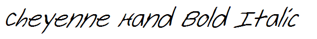 Cheyenne Hand Bold Italic