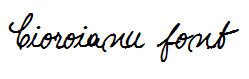 Cioroianu font