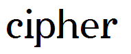 cipher