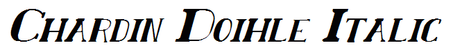Chardin Doihle Italic