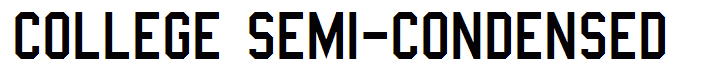 College Semi-condensed