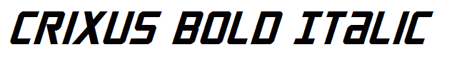 Crixus Bold Italic