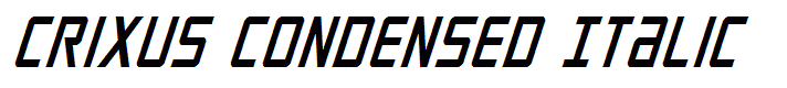 Crixus Condensed Italic