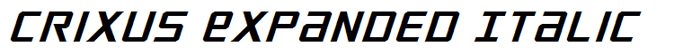 Crixus Expanded Italic