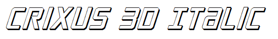 Crixus 3D Italic
