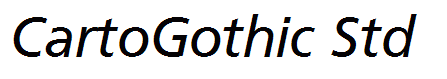 CartoGothic Std