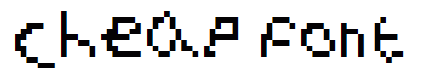 cheap font