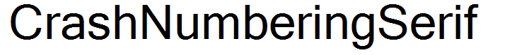 CrashNumberingSerif