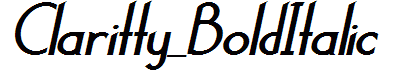 Claritty_BoldItalic