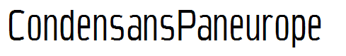 CondensansPaneurope