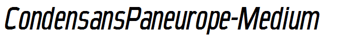 CondensansPaneurope-Medium
