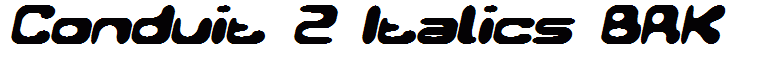 Conduit 2 Italics BRK